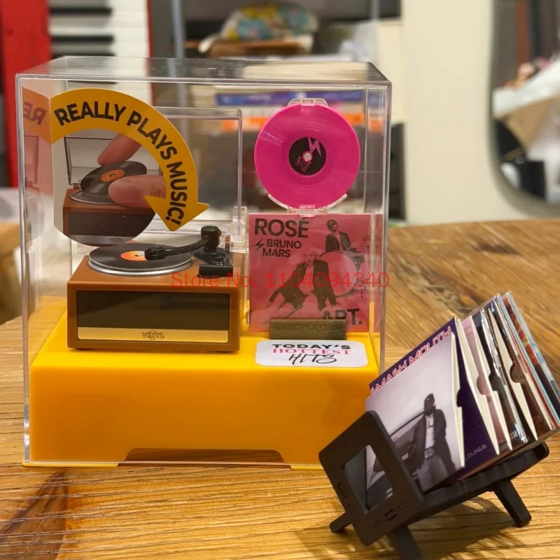 Genuine Surprise Doll ZURU Mini Brands Real Working Vinyl Record Player Miniature Really Spins  Plays Music Collectible Adult view 5