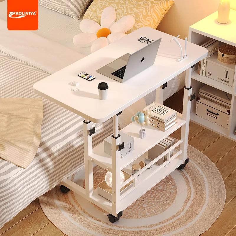 

Aoliviya Bedside Table Movable Simple Small Table Bedroom and Household Student Desk Simple Lifting Dormitory Lazy Computer Desk