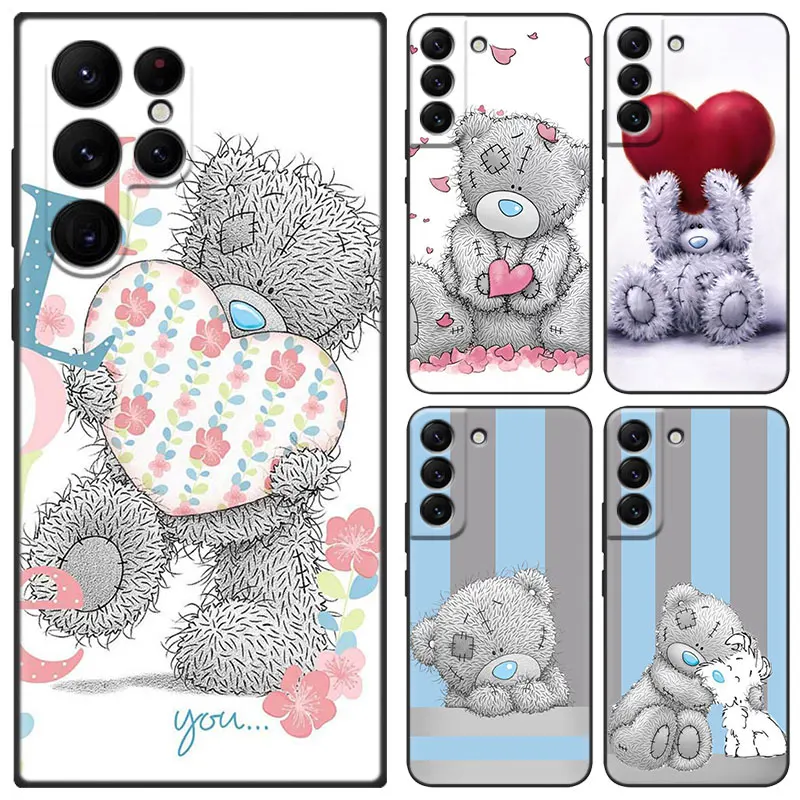 Tatty Teddy Bear Black Phone Case For Samsung Galaxy S23 Ultra S22 S21 Plus S20 FE A13 A14 A23 A24 A25 A33 A34 A52S A53 A54 5G