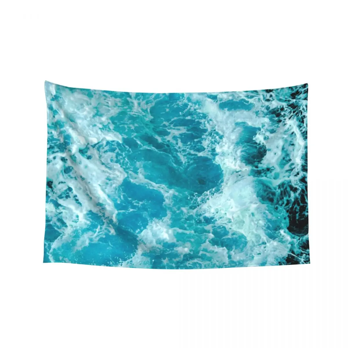 

Crush - Turquoise Blue Ocean Sea Waves Tapestry Room Decor Cute Room Decore Aesthetic Wall Decorations Tapestry