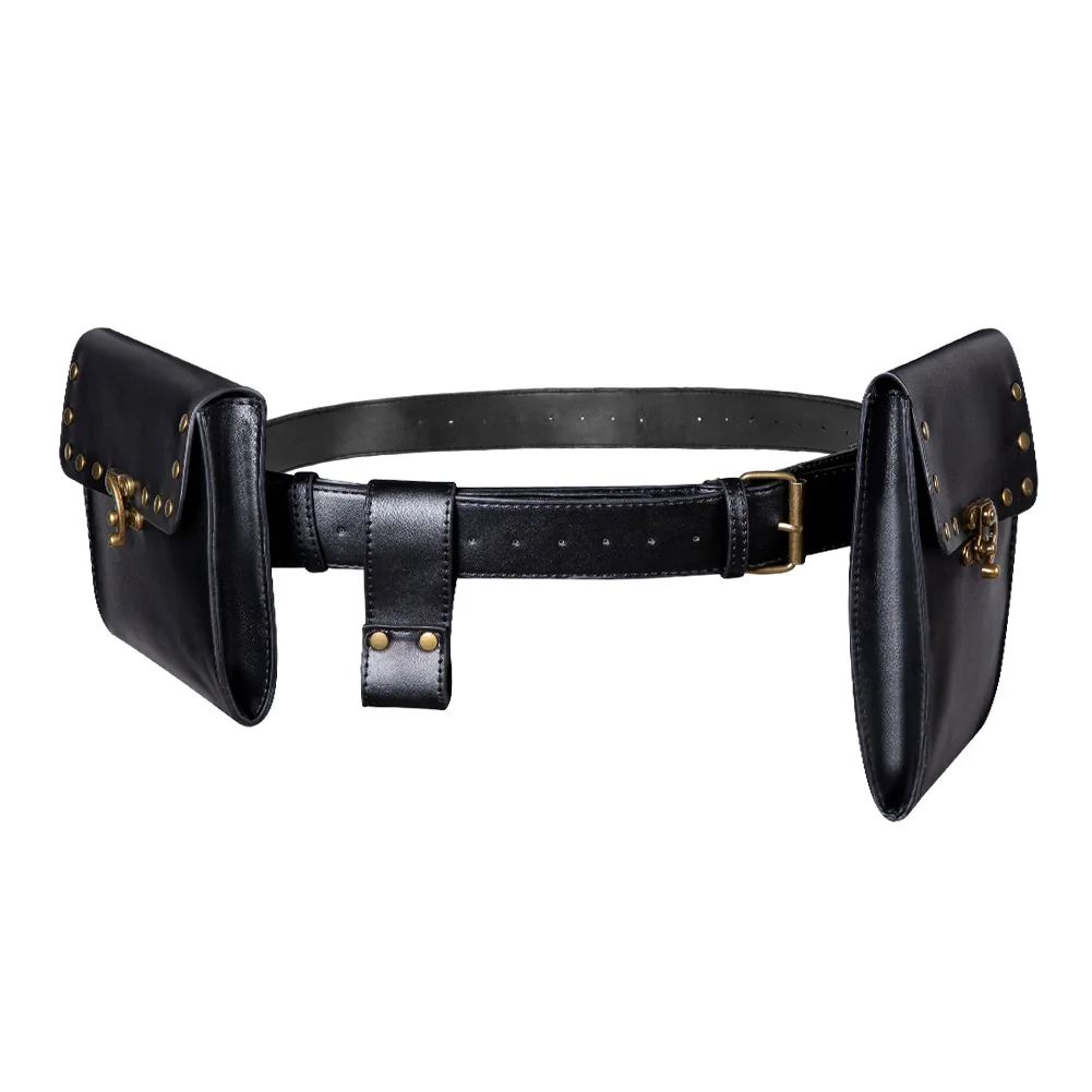 Steampunk Euro American Punk Women's Bag Retro Outdoor Mobile Phone Change Sports Mini Waist Bag Fanny Pack key chain bag Purse