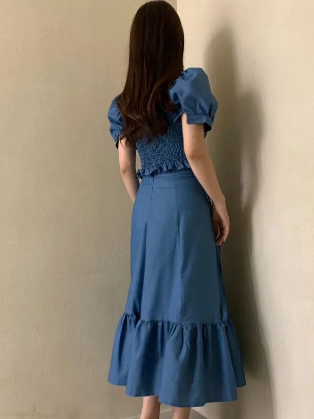 طقم توب وتنورة قصيرة مكون من قطعتين بتصميم سينسيشن مجموعة شبابية بحجم صغير مجموعة أزياء الربيع النسائية #4