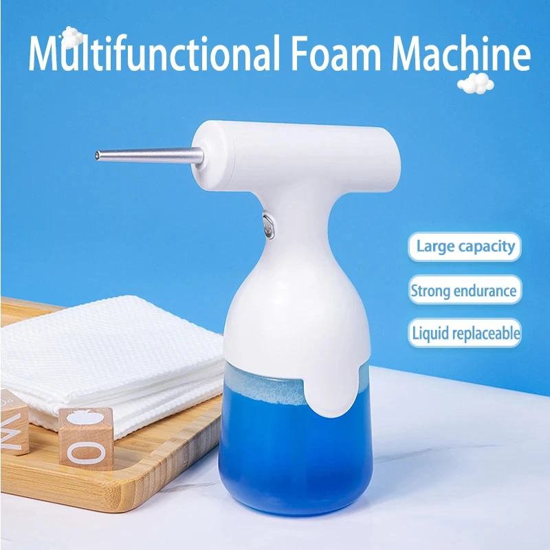 HOMEFISH Electric Liquid Foam Dispenser Gun Automatic Continuous Foaming Shampoo Face Wash God Detergent Bathroom Bubble