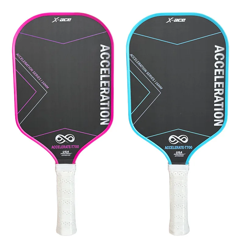 Cloth Pattern Pickleball Paddle, Carbon Fiber, Double Layer, PP Honeycomb, Professional Competition Training, Pick Tennis Racket