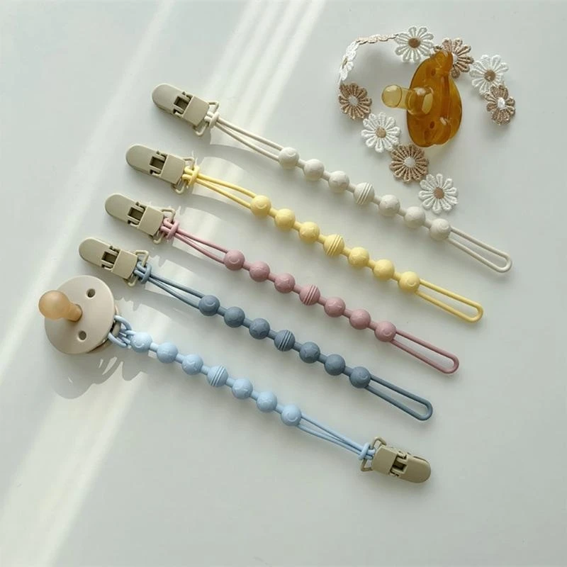 

G2TC Adjustable Length Silicone Pacifier Holder Leash Stylish Practical Storage Rope