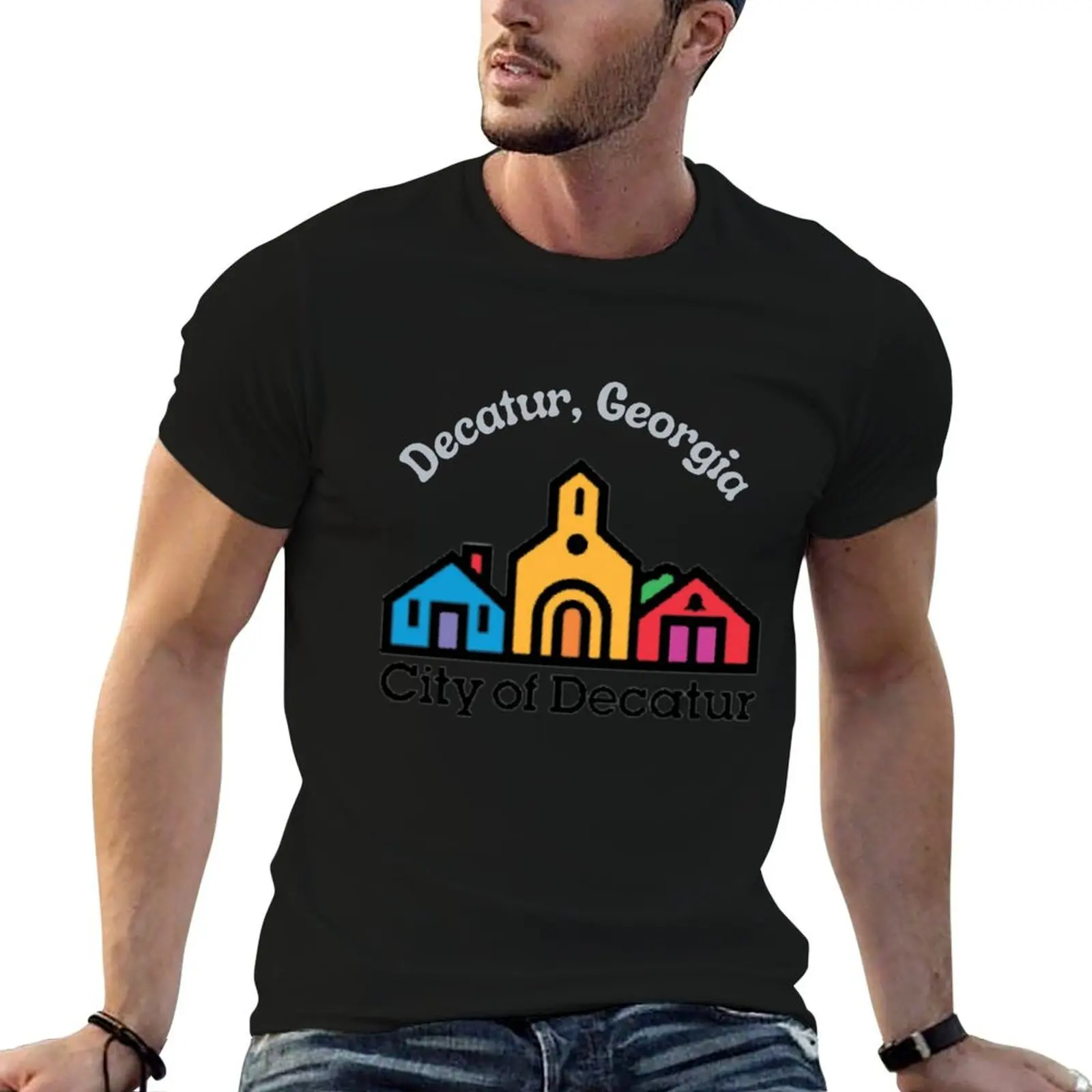 City of Decatur, Georgia T-Shirt men t shirt cotton 100% man t shirts graphic man t shirts high quality luxury brand T-Shirt
