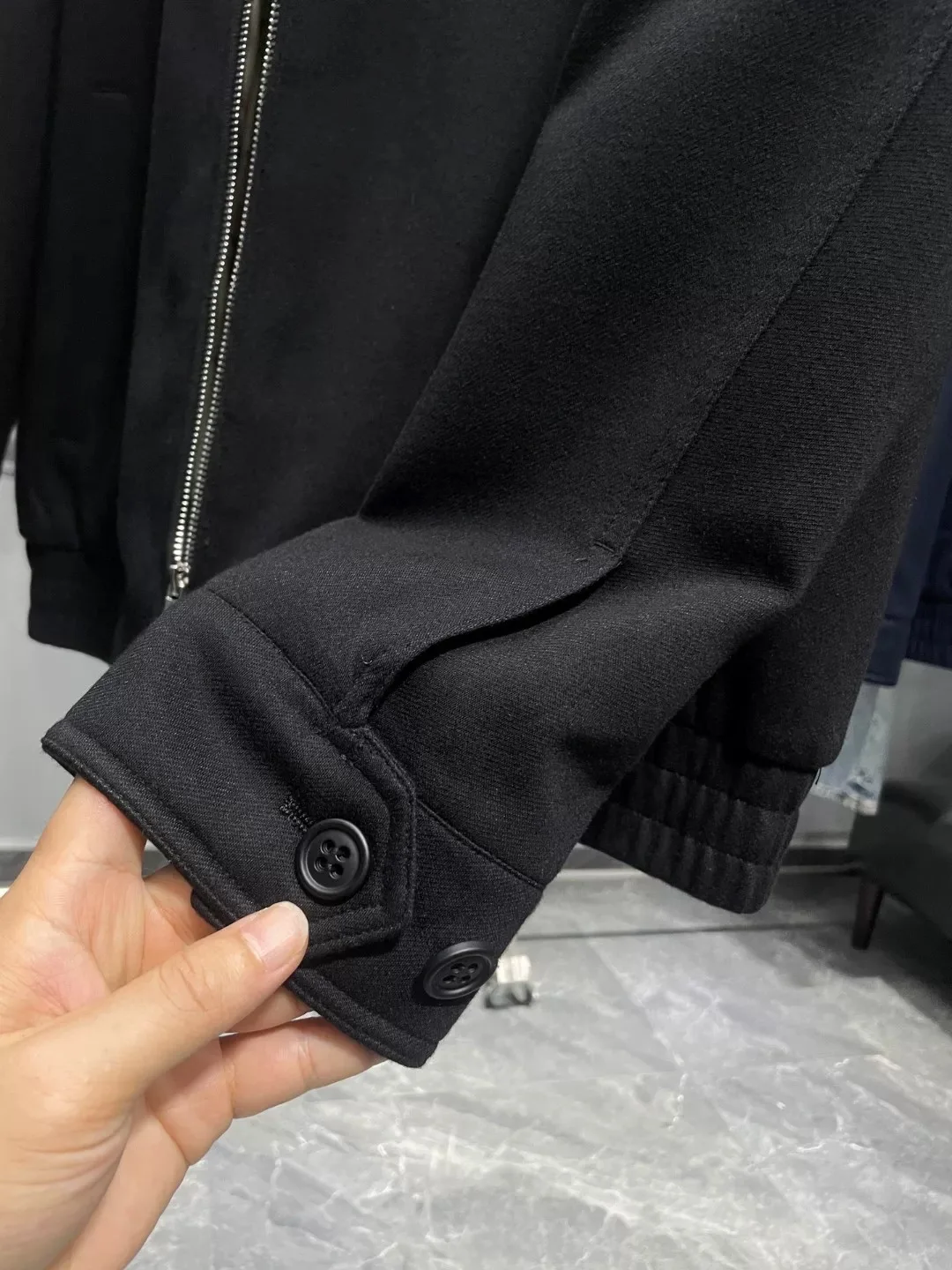 Italian LP 25aw old money wind embroidered wool-blend casual jacket