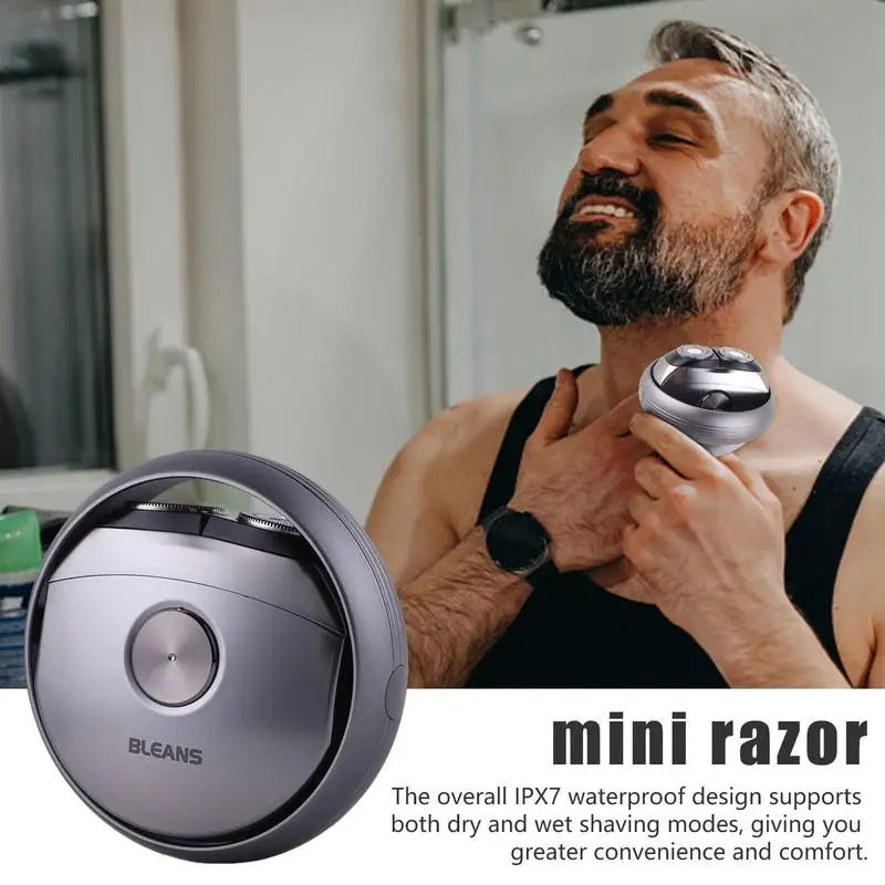 Mini rasoir électrique portable aste pour homme, batterie longue durée, UFO, voyage, voiture