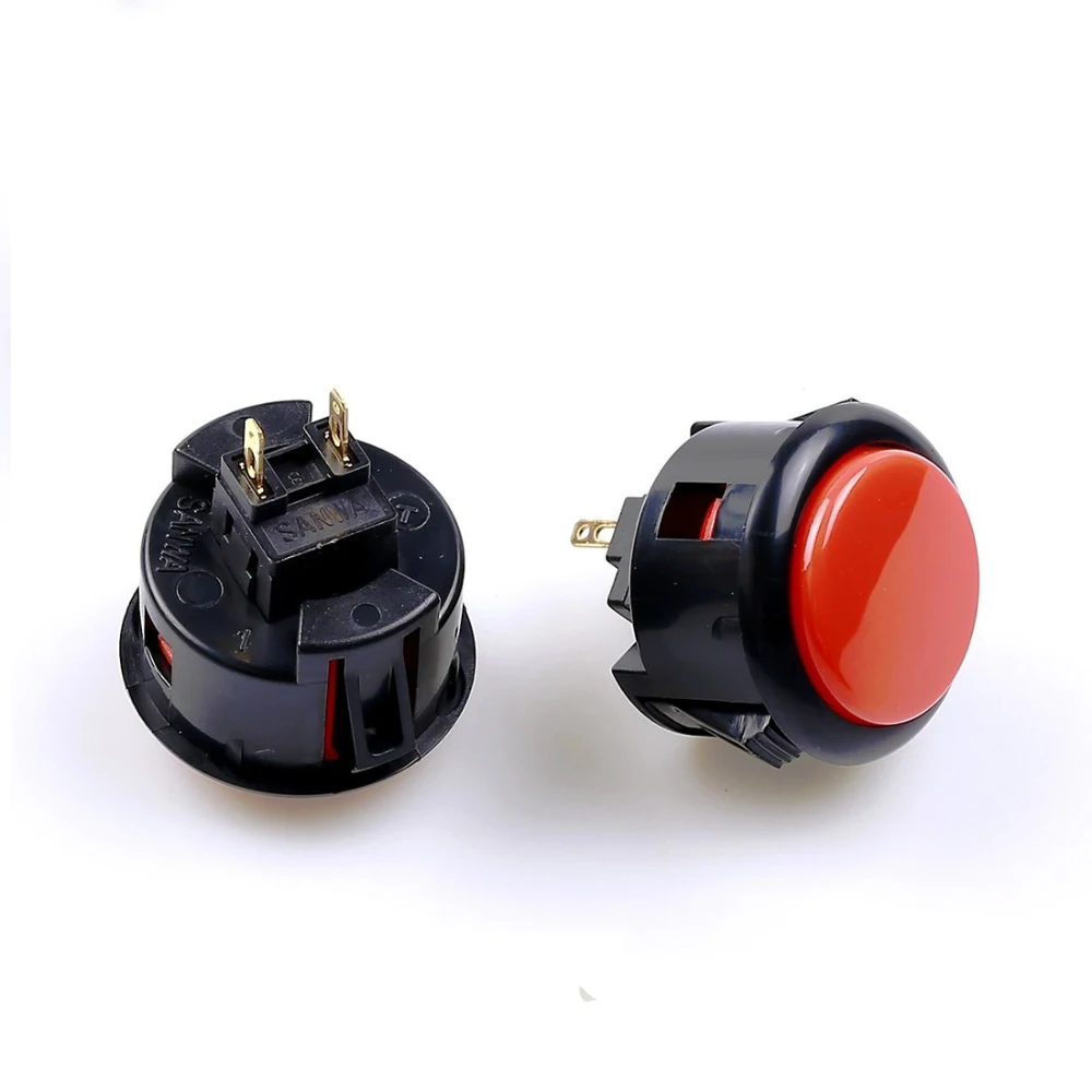 Original Japan SANWA OBSF-30 Round Push Button 30mm Arcade Switch For DIY Joystick Set PC PS/3 XBOX Game Parts