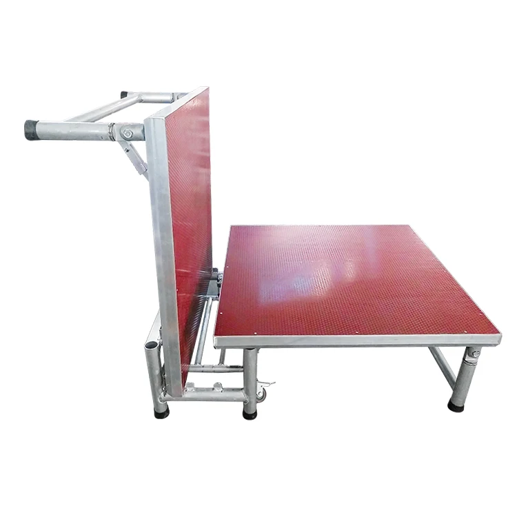 High-quality aluminum folding stage platform for fast installation of outstanding mobile stages for events and concerts