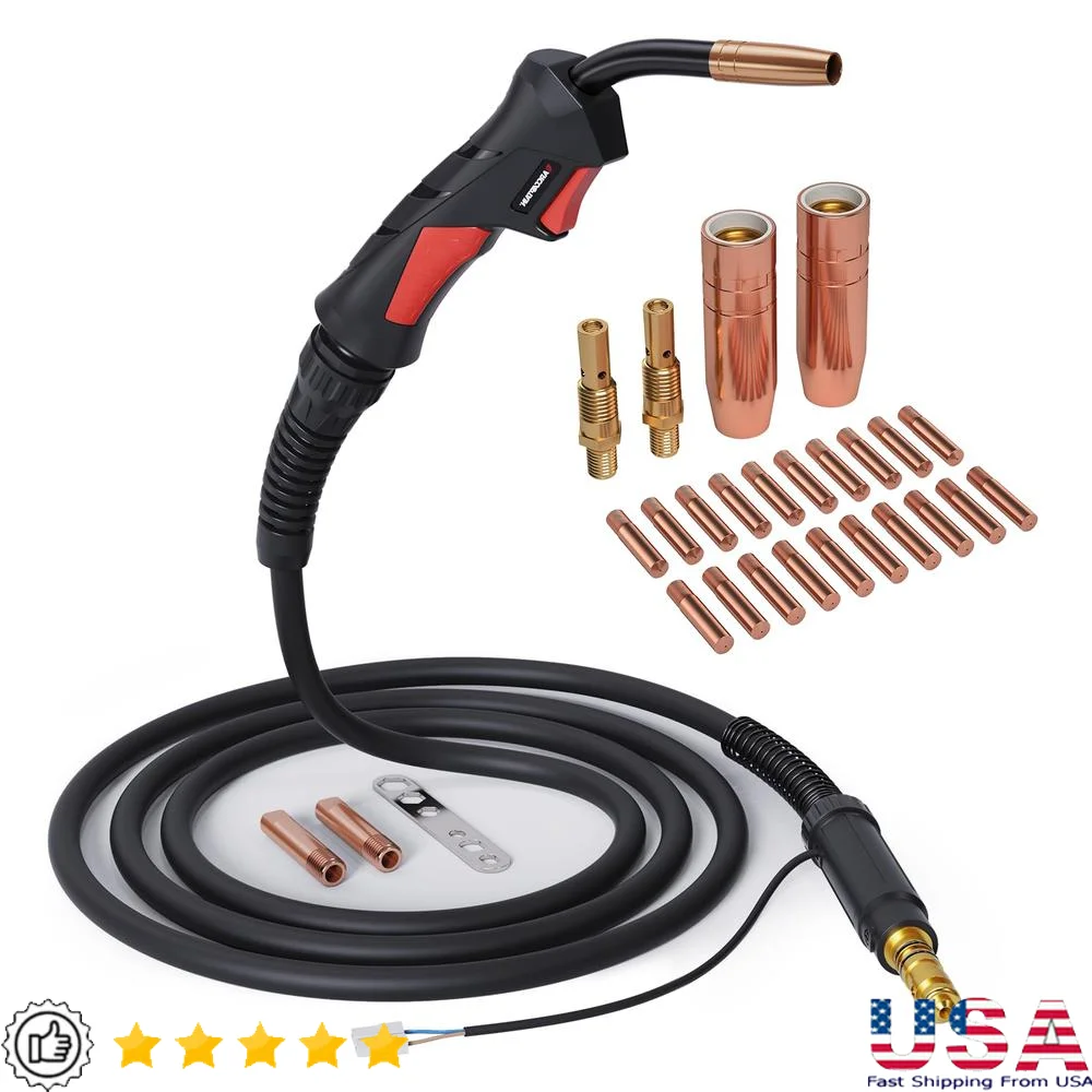 100Amp Lincoln Magnum 100L K530-5 MIG Gun High-Performance Wide Model Compatibility & Complete Accessories Set