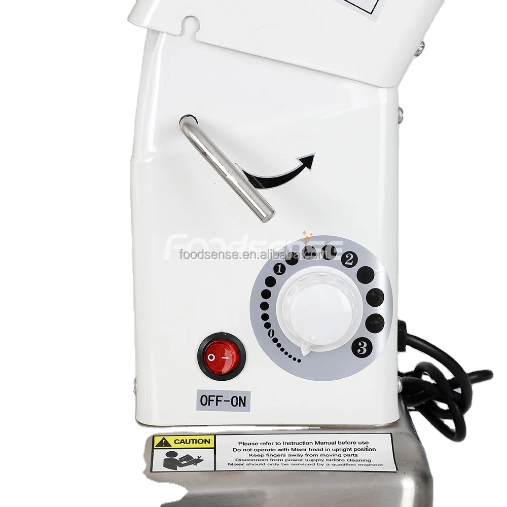 China Professional Industrial Blender Equipment Stainless Steel Stand Commercial 7L Cake Mixer