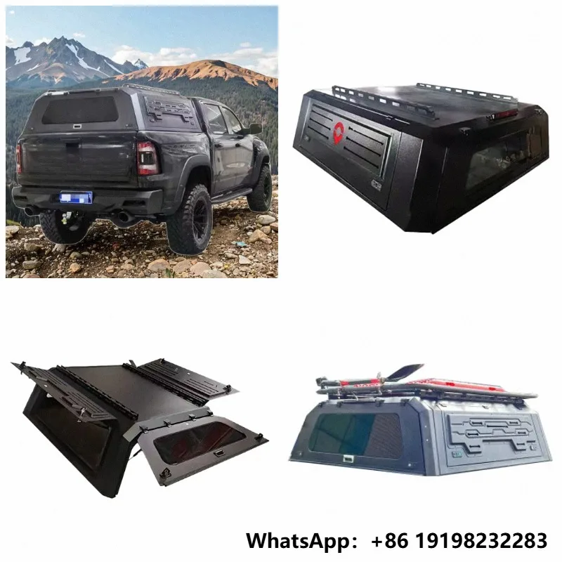 / 5.7 Waterproof Off-Road Pickup Hardtop Cargo Bed Cover - High-Quality Aluminum Alloy Foldable Truck Roof Canopy
