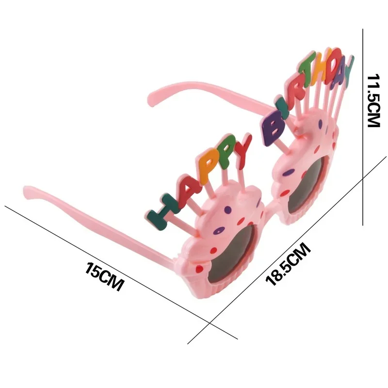 1Pc Happy Birthday Glasses Funny Novelty Eyeglasses Candle Sunglasses Party Glasses Party Supplies Birthday Gift for Kids