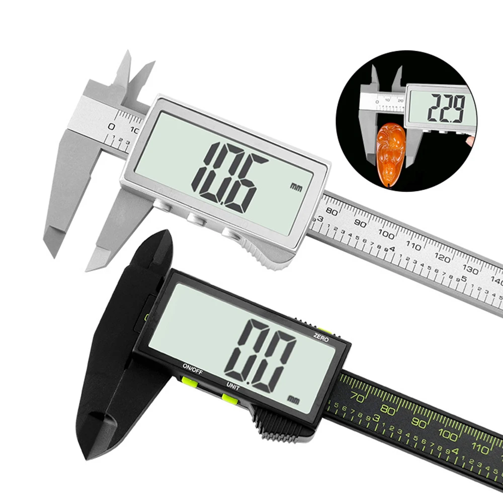 0-150 مللي متر LCD الرقمية الإلكترونية الورنية الفرجار أدوات التفتيش وظيفة قياس أدوات تحليل القياس #1
