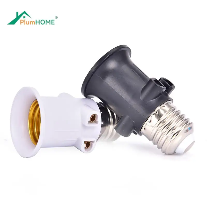 AC100-240V 4A for Lights PBT Fireproof E27 Bulb Adapter Lamp Holder Base Socket Conversion with EU Plug