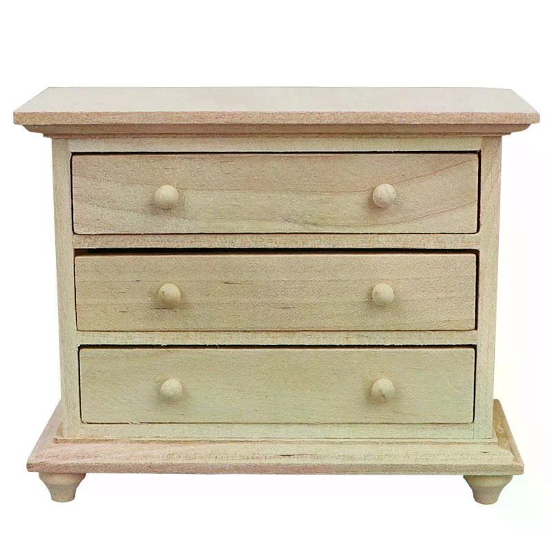 1:12 دمية مصغرة درج تخزين خزانة خزانة السرير الجدول الأثاث نموذج ديكور لعبة بيت الدمية الملحقات