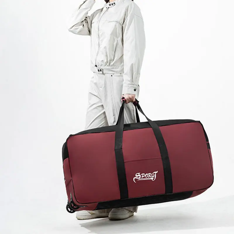 

Outdoor Camping Style Picnic Luggage Bag Clothing Tent Supplies Storage Box with Wheels Large Capacity Extra Large Travel Bag