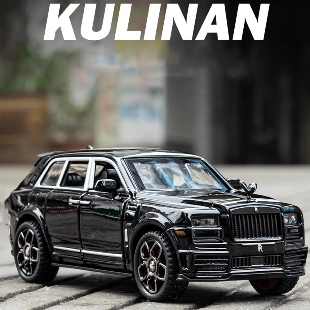 1:36 Rolls-Royce Cullinan Toy Car Model Alloy Diecast Sound and Light Simulation Toy Vehicles for Adult Toys for Boys Gifts