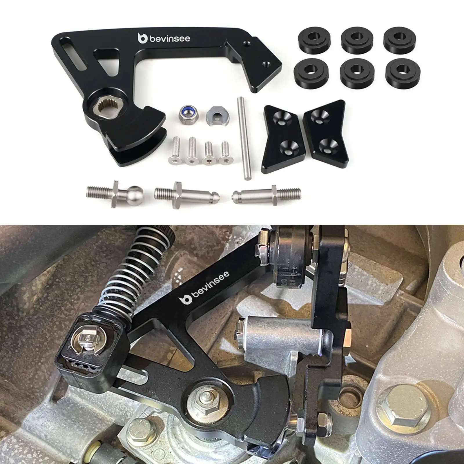 

6 Speed Manual Transmission Short Shifter Arm & Shifter Bracket Bushings Kit for VW Golf MK5 MK6,for Audi A3/S3 8P/8PA,TT/TTS 8J