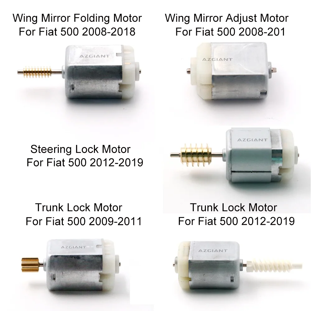 

For Fiat 500 Car Wing Mirror Folding Adjustment Trunk Steering Lock Motor Replace Accesseries