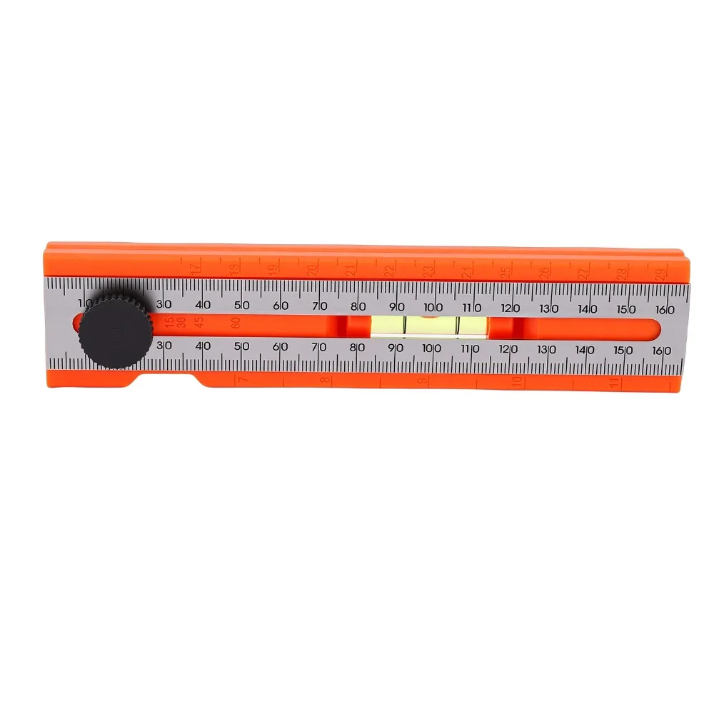 Adjustable Positioning Adjustable Protractor Tool Level Gauge Rotatable Knob Multi-Angle Ruler Secure Locking Precise Leveling