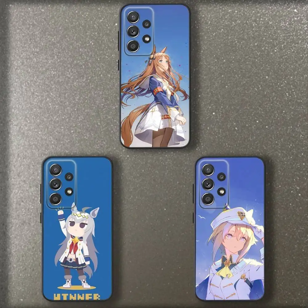 

U-UmaMusume Pretty Derbys Phone Case For Samsung S 25,24,23,22,30,21,10,9,Ultra,Plus,Lite,FE,4,5 G Soft Black Case