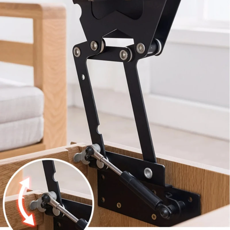 Adjustable Height Table Legs - Foldable Support Multi-Function Coffee Dining Desk Furniture Hardware Customizable