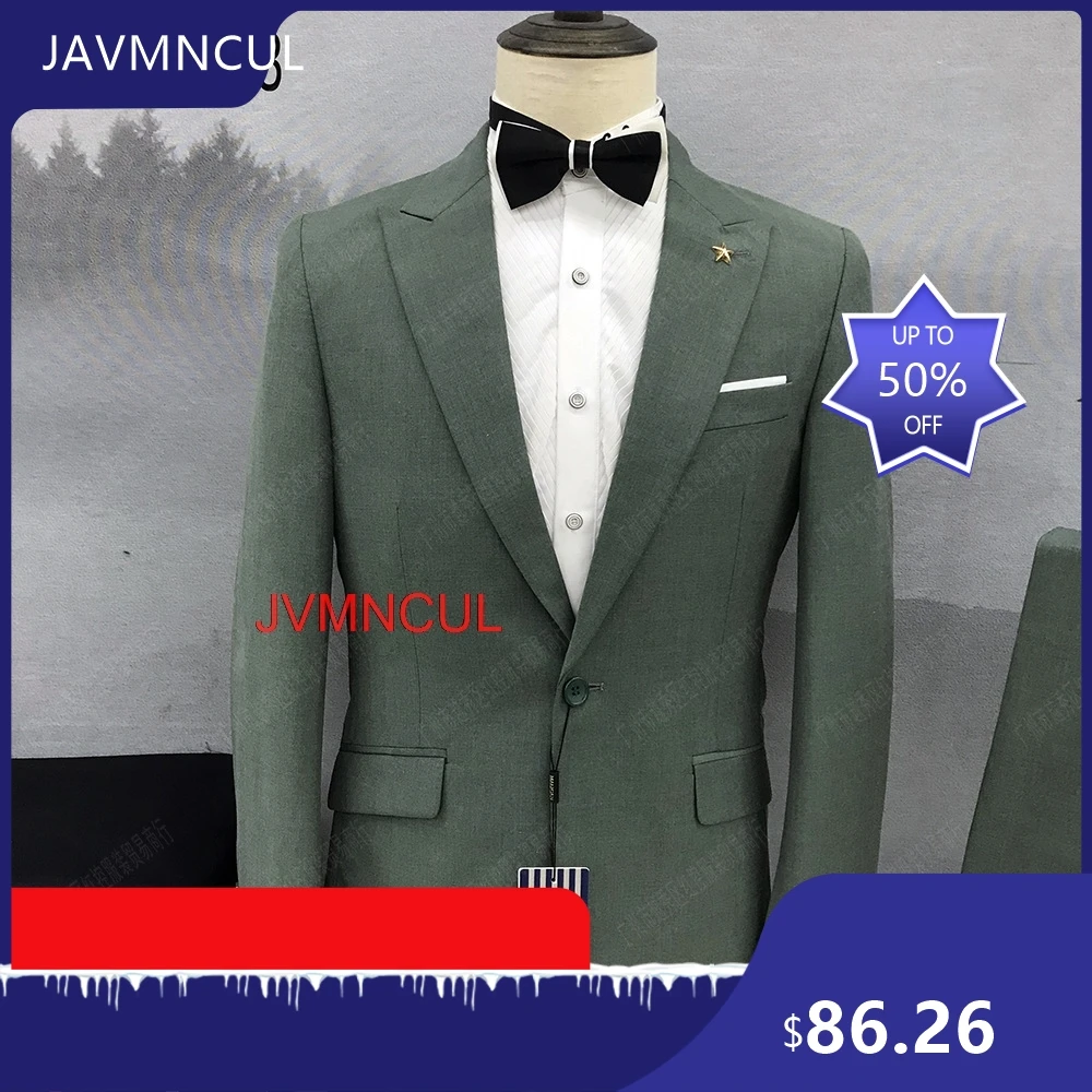 JVMNCUL Traje blanco, chaquetas de traje, chaqueta Trapstar, conjunto de traje para hombre, China continental, ALGODÓN, Cuello Mao, Casual elegante, Sin botones