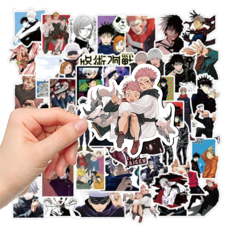 50pcs Jujutsu Kaisen Satoru Gojo Series Graffiti Stickers Suitable for Helmets Desktop Wall Decoration DIY Sticker Pack