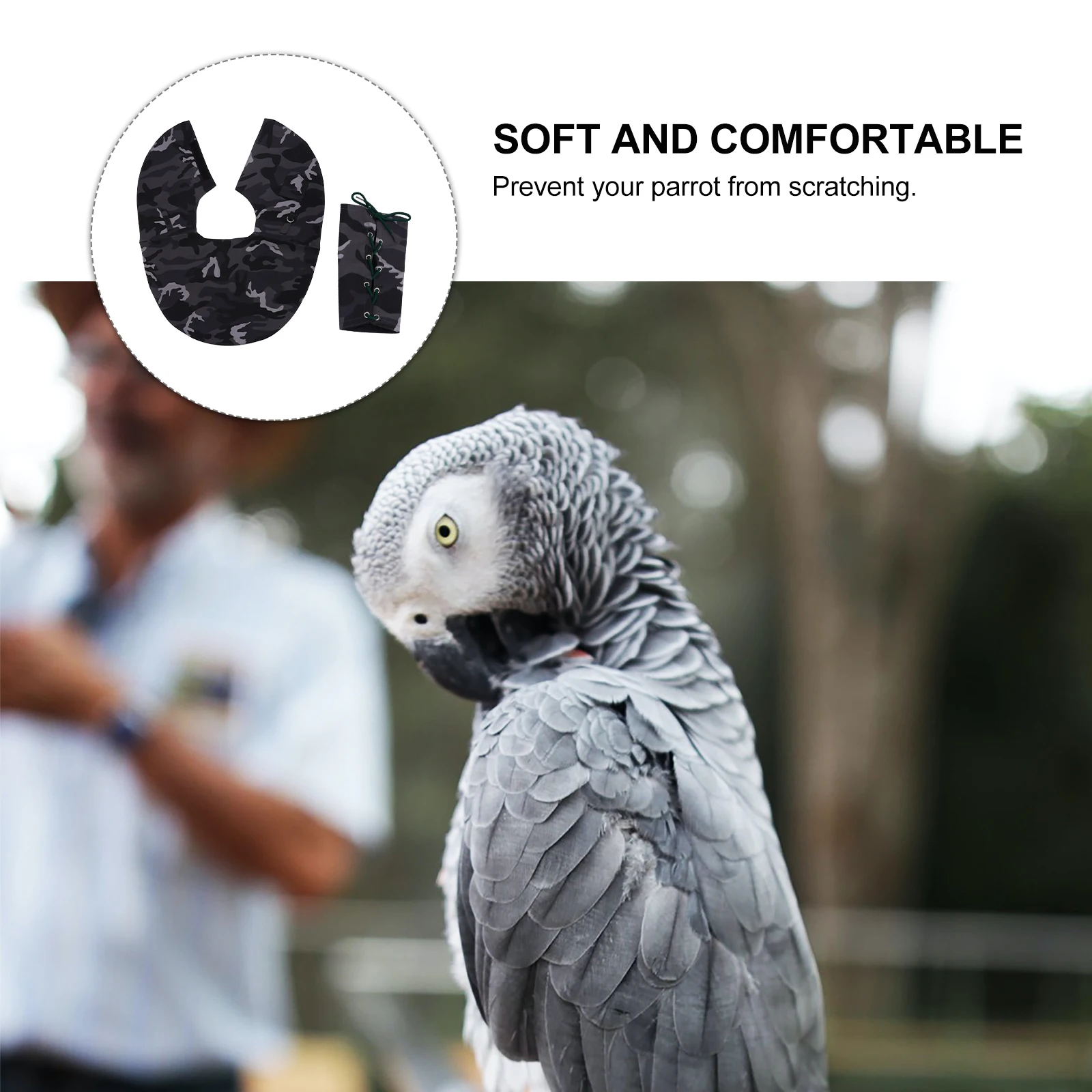 

2pcs Bird Shoulder Protector Parrot Shawl Cotton Supplies Bite Resistant Pet H Accessories Bird Cage Nest Shawl Pad Perch