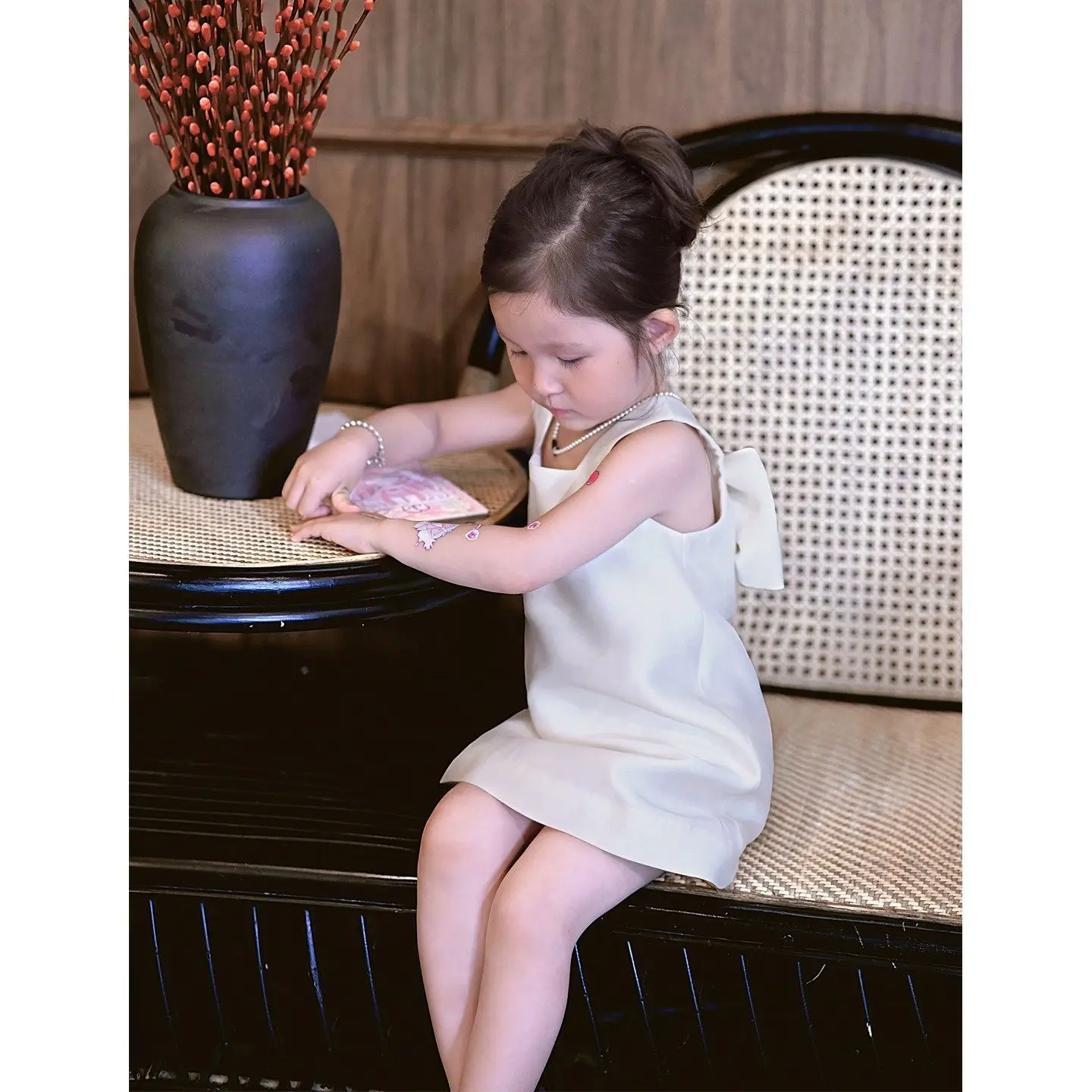 Girls Backless Dress 2026 Summer New Baby Birthday Dress Children High-end Butterfly Princess Vest Dress