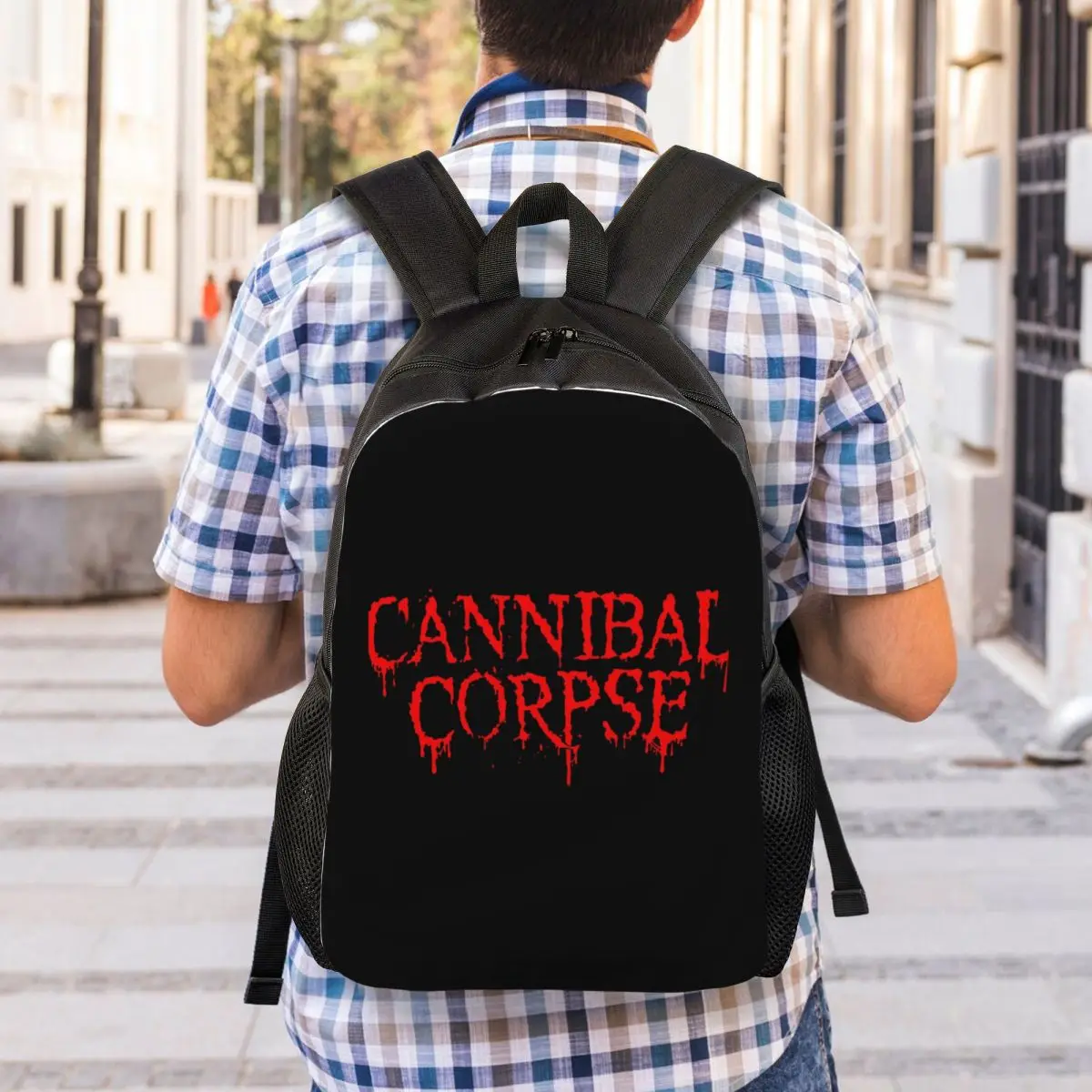 Cannibal Corpse Death Metal Band Backpack Student Boys Girls BookBag School Bag Computer Shoulder Bags