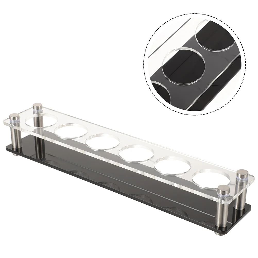 Soporte de acrílico para cerveza, vitrina de vaso de chupito, estante de vuelo, tubo de ensayo, organizador de copa de vino, almacenamiento, 2 uds.