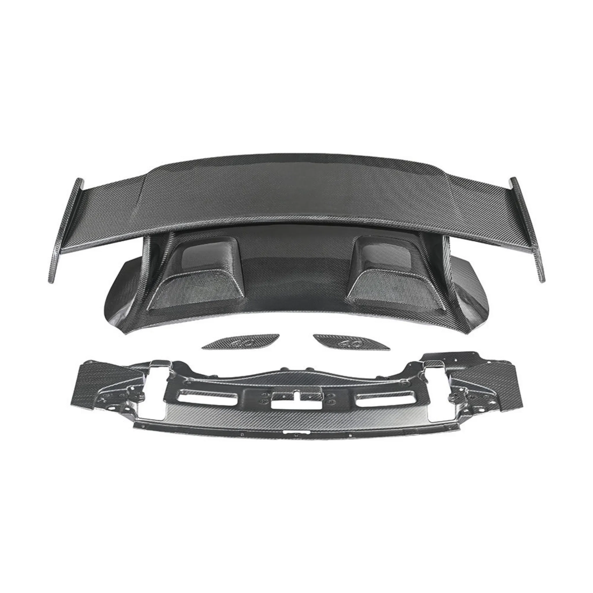 

KM GT3 Premium Carbon Fiber High Quality Wing Shaped Spoiler with Easy Installation for Porsche Carrera 991 GT3 Rear Bumper