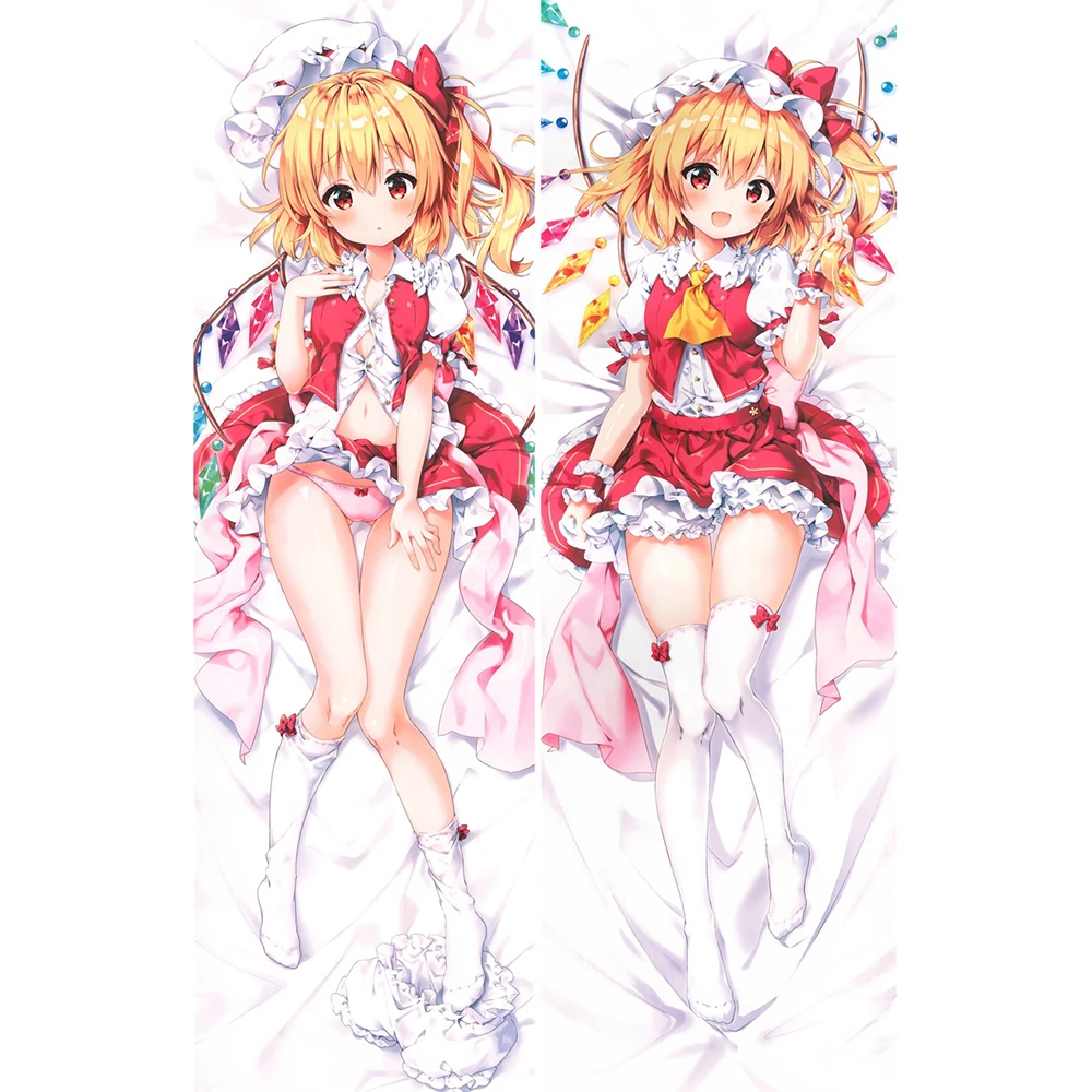 Dakimakura Anime Furandōru Sukāretto Flandre Sca(Touhou Project)Double-Sided Print Life-Size Body Pillow Cover Cute