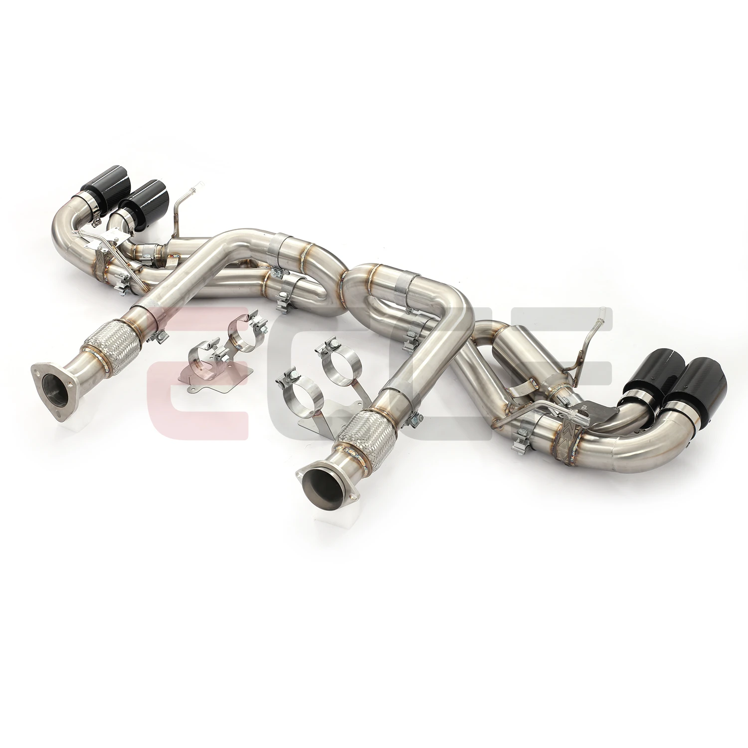 ECCF For Chevrolet Corvette C8 Z51 6.2L Stainless Steel Exhaust Aggressive Sound Plug and Play Performance Upgrade