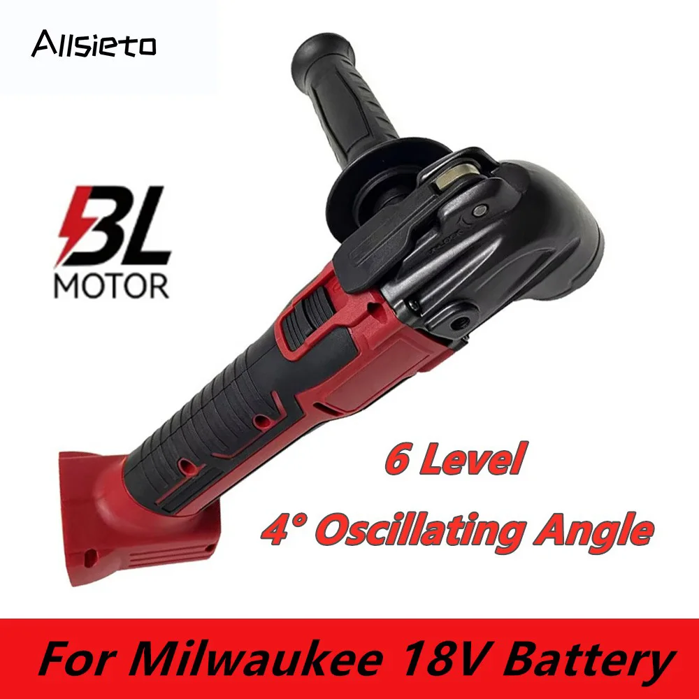 Brushless Oscillating Multi Function Tool 6Gear Renovator Cordless Electric Trimming Cutter Power Tool For Milwaukee 18V Battery