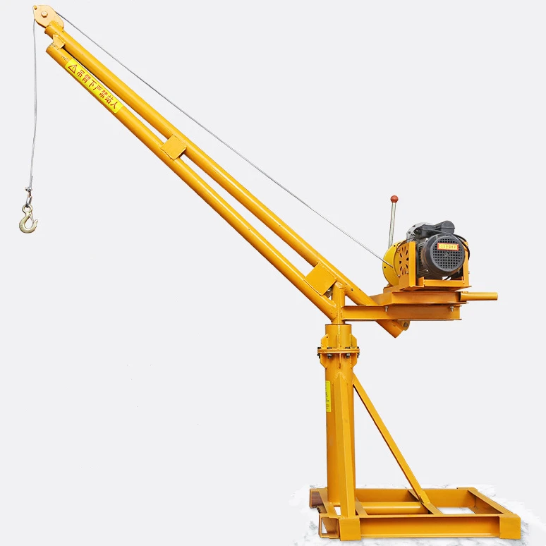 Convenient Portable Small Lifting Arm Crane Rotatable Flexible Lifting Mini Crane 1500kg