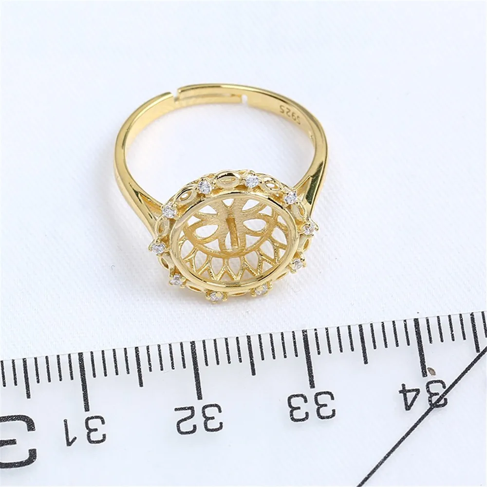 Solid S925 Sterling Silver Pearl Ring Settings Findings & Accessories  for Jewelry Making Bulk Wholesale Craft Supplies No Pearl