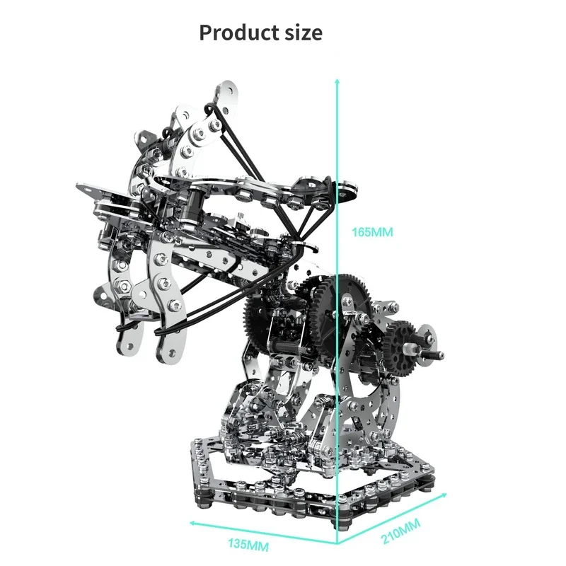 metal assembly adult intelligence manual assembly screw twisting pendulum parts gear transmission mechanical building blocks