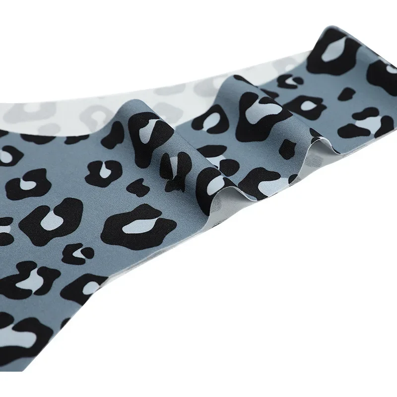 Culotte sexy en forme de T imprimé léopard pour femme, sous-vêtement sans couture, en pur coton, respirant, séchage rapide