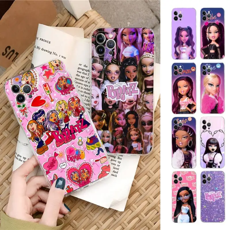 Lovely Doll B-Bratz Phone Case Silicone Soft for iphone 14 13 12 11 Pro Mini XS MAX 8 7 6 Plus X XS XR Cover