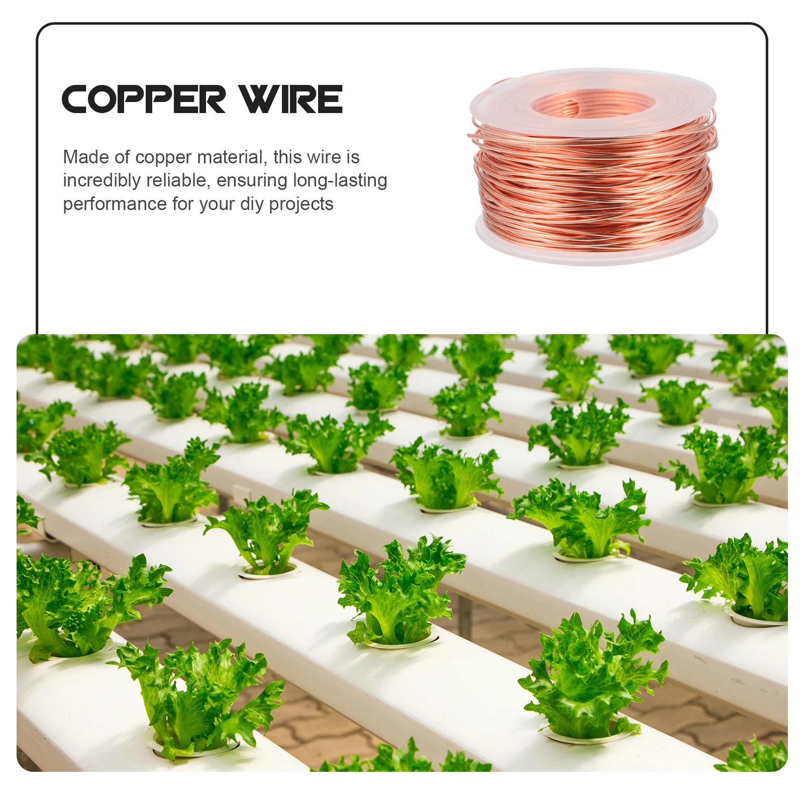

131ft/40M 99.9% Pure Copper Wire Pile for Electroculture Gardening DIY Crafts Long Durable Metal Wire Roll Lightweight Easy