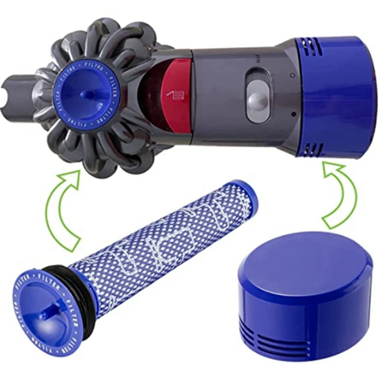 Adatto per accessori per aspirapolvere Dyson filtro V7 V8 V6 Dc58 59 62 74 elementi Pre-filtro e elemento filtrante Post
