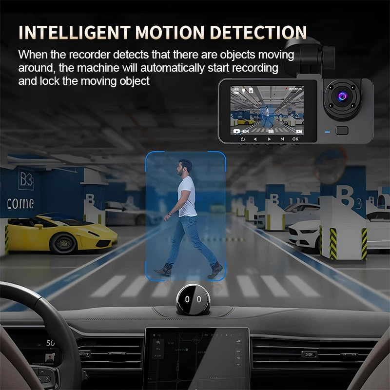 2/3-Channel Dashcam, 1080p Full HD, Loop Recording, Rearview Camera, Night Vision, Wide-Angle Lens, Universal Fit