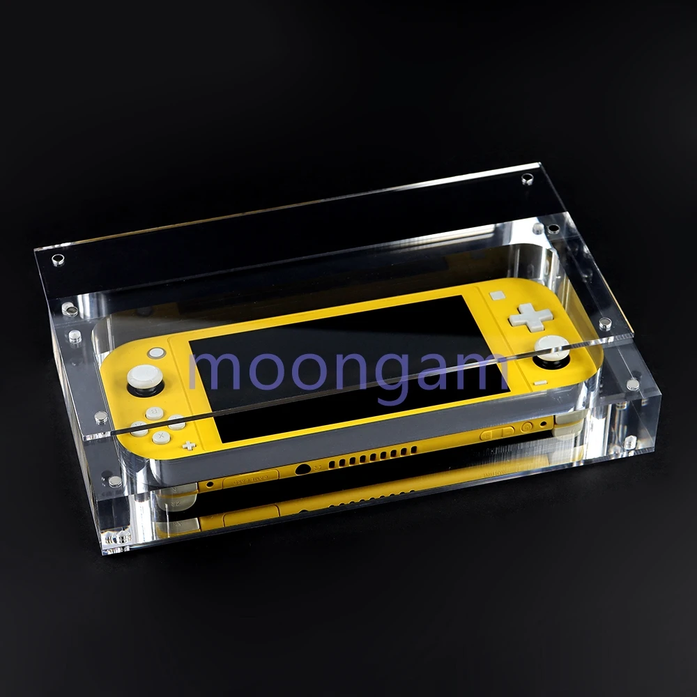 1pc Transparent Magnetic Acrylic Box For Switch Lite/OLED Game Console Cover Shell Box Display Storage Game Accessories