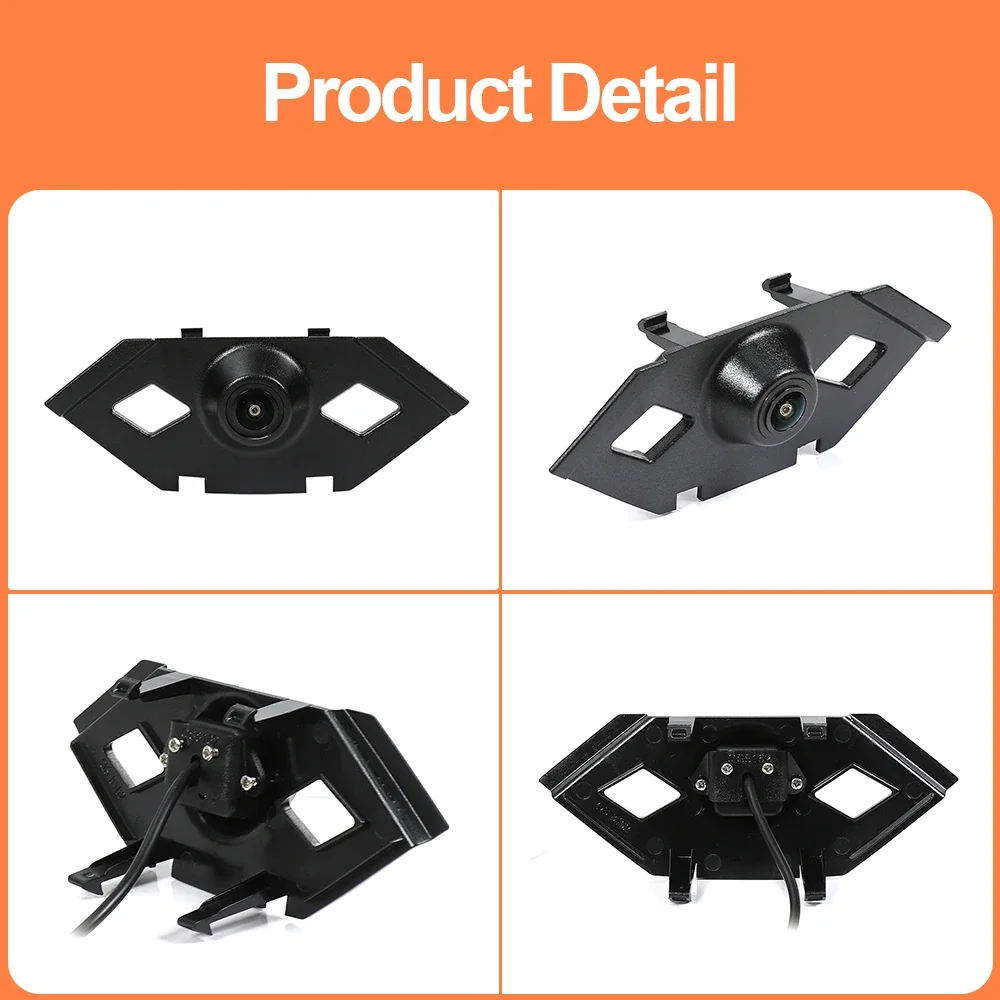 Car Front View Camera For VW Tiguan L 2016 2017 2018 2019 2020 2021 Fisheye Lens Waterproof 150° AHD Night Vision Color Monitor - view 3