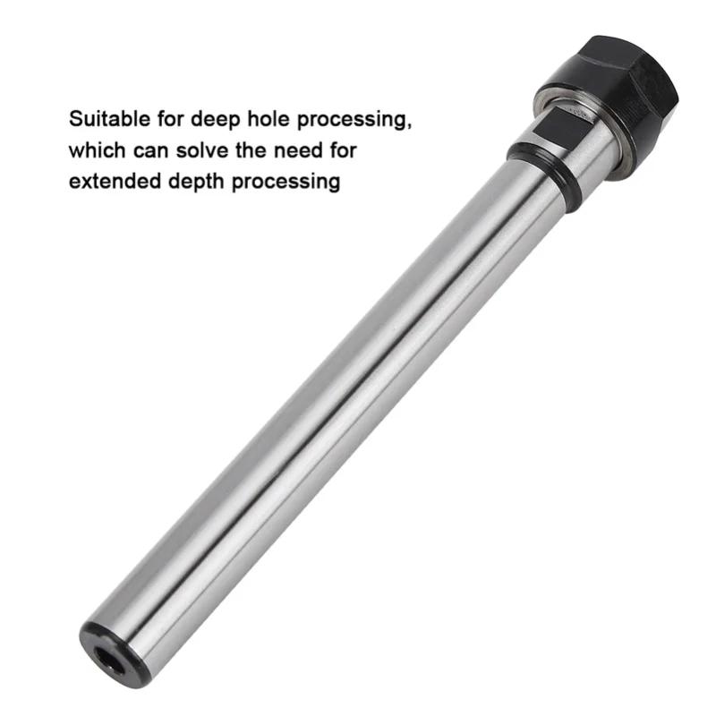 Collet Chuck Holder Chrome Molybdenum Alloy Steel Straight Extension Rod ER11A-100L(C12 )