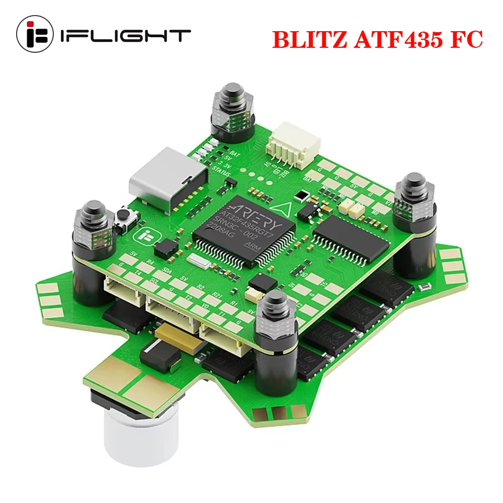 IFlight BLITZ ATF435 Flight Controller ICM42688 With BLITZ E55 4-IN-1 ESC 2-6S Lipo / BLITZ 1.6W VTX for RC FPV Racing Drone